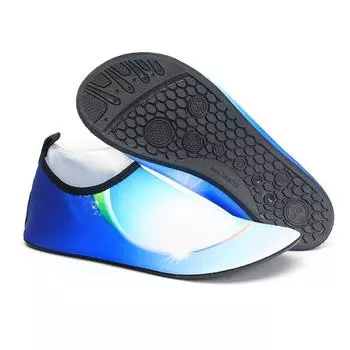 Тонкая подошва Парные пляжные туфли Обувь для ручья Плавание Рыбалка Дайвинг Кожа Йога Кухонная обувь Обувь для рафтинга 34-35