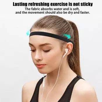 Тонкая повязка на голову для тренировок, эластичная спортивная повязка на голову для женщин и мужчин, нескользящая впитывающая тканевая повязка на голову для футбола, тенниса, баскетбола фиолетовый