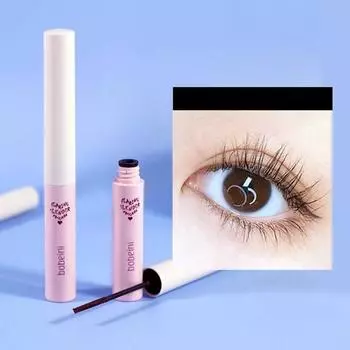 Тонкая щеточка, удлиняющая, объемная, цветная тушь для ресниц, водостойкая, не размазывающаяся 01#