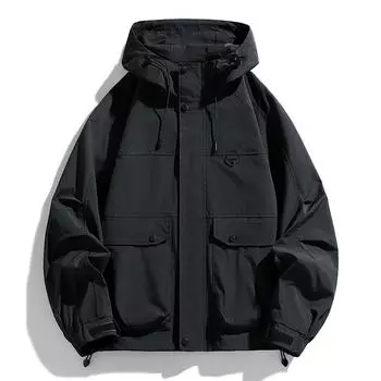 Тонкая штурмовая куртка для мужчин, походный костюм для женщин, ветрозащитная и водонепроницаемая куртка, повседневная куртка 8XL чёрный