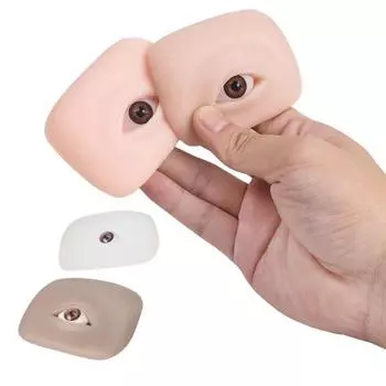 Тонкая текстура бровей татуировка поддельная кожа многоразовый безопасный силиконовый глазной модуль темный кофе