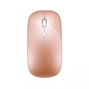 Тонкая USB оптическая перезаряжаемая беспроводная мышь 2,4 г приемник супер тонкая мышь беспроводная компьютер ПК ноутбук настольный компьютер розовый