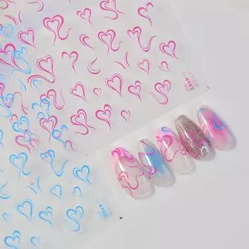 Тонкая жесткая лента для ногтей Love, самостоятельные творческие декоративные наклейки to4103