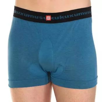 Тонкие эластичные боксеры и ткань, адаптируемая к телу 98258 мужчины XL синий