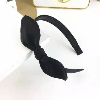 Тонкие атласные повязки на голову с бантом для женщин и девушек, повседневные, для шопинга, для вечеринок, нескользящие, с зубчиками, обруч для волос