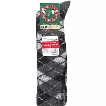 Тонкие чулки Lamb Argyle с рисунком E, темно-серые, размер M [Harrison] ()