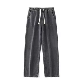 Тонкие джинсы нового стиля для мужчин на весну и лето, ретро, свободные, прямые, американские широкие брюки кэжуал S