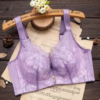 Тонкие и легкие женские бюстгальтеры собирают и регулируют сексуальные антипровисающие безгубочные нижнее белье больших размеров 36/80C красный