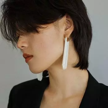 Тонкие кисточки серьги-подвески мерцающие висячие серьги уникальные цепочки аксессуары для ушей повседневные short tassel