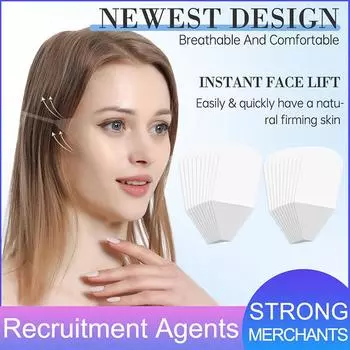 Тонкие наклейки для лица V-образная быстрая подтяжка лица подтяжка носогубных складок шеи двойной подбородок морщины макияж лента для коррекции фигуры