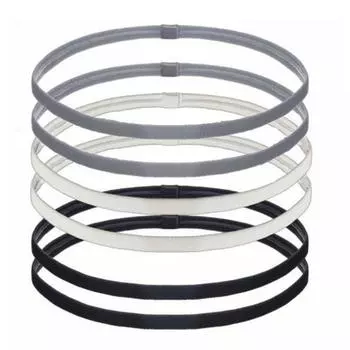 Тонкие Нескользящие Эластичные Спортивные Повязки на Голову, Эластичные Силиконовые Повязки для Волос для Упражнений, Впитывающие Пот для Футбола, Баскетбола, Тенниса, Йоги