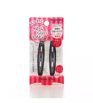 Тонкие нескользящие шпильки для волос Mapepe черного цвета, 2 шт. в упаковке (приблизительно. 6,4 см) - Аксессуары для волос с надежной фиксацией