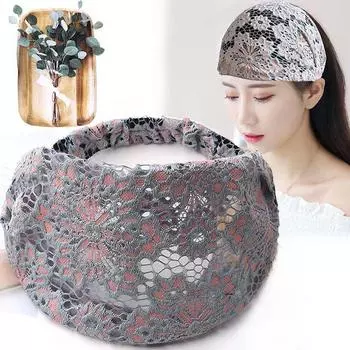 Тонкие полые кружевные повязки на голову для женщин, сексуальные аксессуары для волос, широкие повязки для волос, модная повязка на голову, тканевая повязка для волос, обертывание, головные банданы