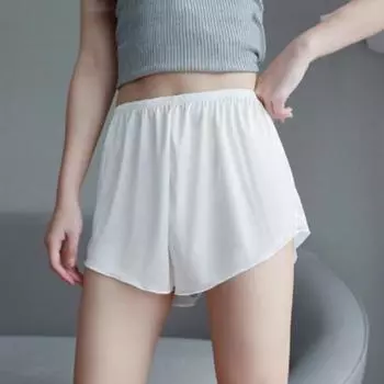 Тонкие защитные брюки Ice Silk, антибликовые бесшовные защитные шорты, повседневные защитные брюки для женщин и девочек L белый