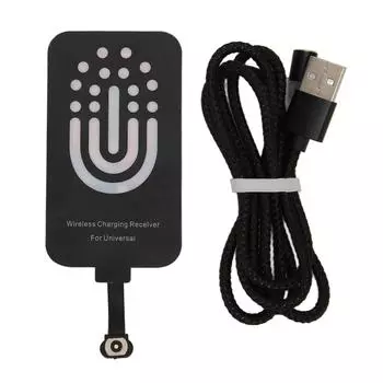 Тонкий беспроводной зарядный приемник типа C с магнитным присосом, беспроводной зарядный приемник двойного назначения