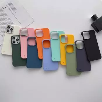 Тонкий ПК безрамочный чехол для мобильного телефона для iPhone 16 14 Pro Max 15 13 Pro MAX 12 11 Pro X XR XS 8 7 Plus SE 2020 однотонные и матовые цвета For iPhone 13 белый