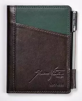 Тонкий блокнот Abrasas Модель Джакомо Валентини Сделано в Японии Шоколад