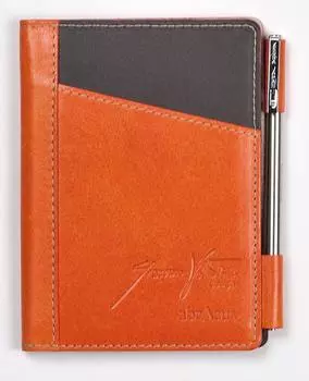 Тонкий блокнот Abrasas Модель Giacomo Valentini Сделано в Японии Оранжевый