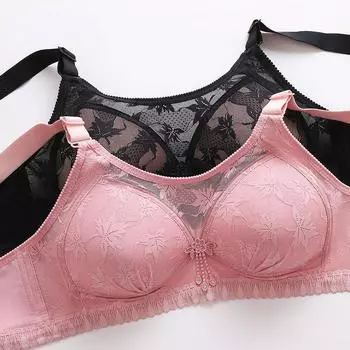 Тонкий большой размер без стального кольца, собирающее нижнее белье, против провисания живота, молочный антилегкий топ-труба, женский бюстгальтер, высококачественный бюстгальтер 80C