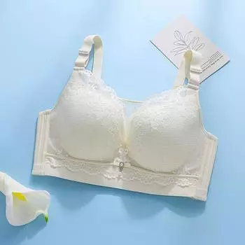 Тонкий бюстгальтер без стального кольца, сборка против провисания, двойная грудь, нижнее белье большого размера, женский бюстгальтер с поддержкой верхней части груди 38/85C