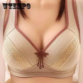 Тонкий бюстгальтер без стальных колец большого размера, чтобы собрать вспомогательную грудь, чтобы собрать регулируемый бюстгальтер, сексуальное женское нижнее белье с красивой спиной 44/100C
