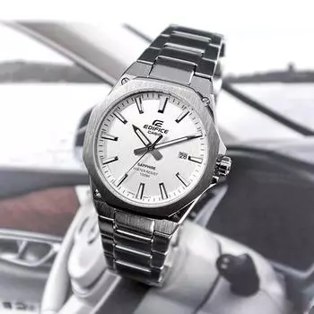 Тонкий чехол Casio Edifice Дуб Еял с сапфировым стеклом EFR-S108D-7A