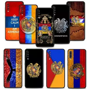 Тонкий чехол для телефона с армянским флагом Армении для Samsung Galaxy Note 20 Ultra 10 A20s A30 A10 A70 A50 A40 A20e A10s M52 5G Samsung A01