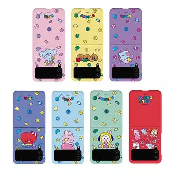 Тонкий чехол Line Friends BT21 Jelly Candy для Galaxy ( Z FLIP 3) All