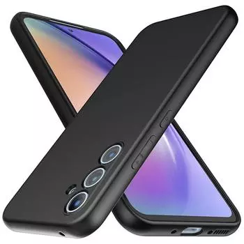 Тонкий черный матовый мягкий силиконовый чехол для телефона TPU для Samsung Galaxy A06 A16 A14 A24 A34 A54 5G A15 A25 A35 A55 5G Redmi 14C 12c 13C Note 14 13 Pro+ Samsung A24 чёрный