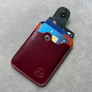 Тонкий держатель для карт Creadit из натуральной яловой кожи для банковских карт, кожаный чехол из коровьей кожи, чехол для автобусной карты синий
