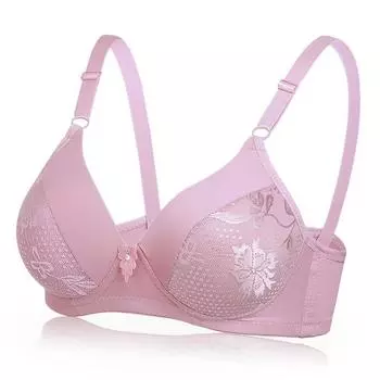 Тонкий и удобный бюстгальтер без стального кольца и с маленькой грудью, собранный вместе, дышащий и антипровисающий бюстгальтер для женщин 36/80 чёрный