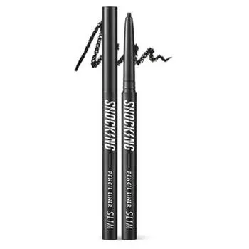Тонкий карандаш Tony Moly The Shocking Vegan Liner, 1 шт., 01 глубокий черный