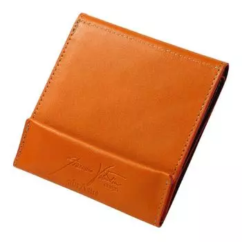 Тонкий кошелек Giacomo Valentini Model Wallet Made in Japan Orange [Abrasas] Мужской оранжевый