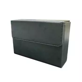 Тонкий кожаный чехол для карточек Allone Trading Card Supply Deck x 5 x для хранения карточек Легко вынимать Дизайн Удобно носить с собой Тонкая организация Большая емкость 15,8 чёрный