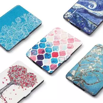 Тонкий кожаный защитный чехол для Kindle Paperwhite 32 kpw123/958 painted