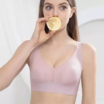 Тонкий летний бюстгальтер с полной чашкой большого размера fat mm, собранный на груди, против провисания груди 75B