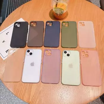 Тонкий мягкий чехол толщиной 0,3 мм для Iphone 14 11 13 12 Pro Max Mini Xr X Xs 7 8 Plus Se, матовый прозрачный чехол для телефона с защитой от царапин For iPhone 14 Pro серый