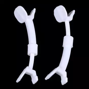 Тонкий мундштук для лица, 2 шт., тоник для лица, тоник для улыбки и щек, тренажер для лица белый