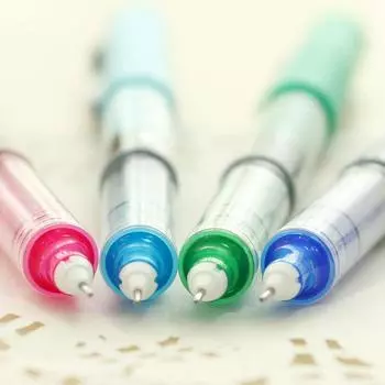 Тонкий наконечник высококачественная большая емкость чернил офисные принадлежности студенческая шариковая ручка гелевая ручка 14cm