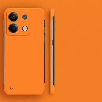 Тонкий однотонный чехол без рамки для телефона Xiaomi Poco X6 M4 Pro Redmi Note 14 Pro 13 Pro+ 12 Pro с защитой от ударов и рассеиванием тепла Redmi Note 14 Pro 5G бежевый/белый