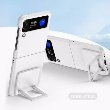 Тонкий противоударный складной чехол-подставка для Samsung Galaxy Z Flip 4 Flip4 5g Flip3 Flip 3, аксессуары для телефонов, встроенные чехлы for Samsung Z Flip 3 чистый