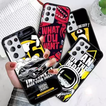 Тонкий прозрачный мягкий силиконовый чехол из ТПУ с креативным граффити-слоганом Redmi 10