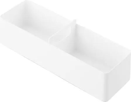 Тонкий ящик для хранения Yamazaki Jitsugyo с основной ручкой W32 x D10 x Small Items Easy to Carry 1854, белый, высота корпуса 9,6 см, башня, хранение, белый