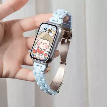 Тонкий ремешок Candy для Samsung Galaxy Fit 3 Модный ремешок для умных часов Samsung Fit 3 Correa Аксессуары For Galaxy Fit 3 синий