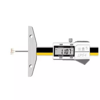 Тонкий стержень с цифровым дисплеем и таблицей, глубиномер 0-50 0-100 0,01 мм, игольчатый зонд с маленьким отверстием, глубиномер из нержавеющей стали