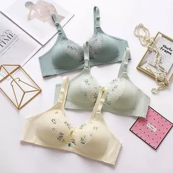 Тонкий стиль большого размера без стального кольца, сексуальное кружевное нижнее белье, закрытая по бокам грудь, удобный и дышащий бюстгальтер на сборках, непровисающий бюстгальтер. 80B