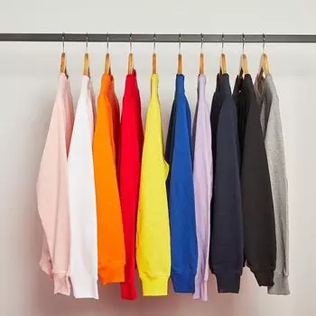 Тонкий свитер для пар, пуловер с длинными рукавами, махровый спортивный свободный мужской свитер с круглым вырезом S розовый