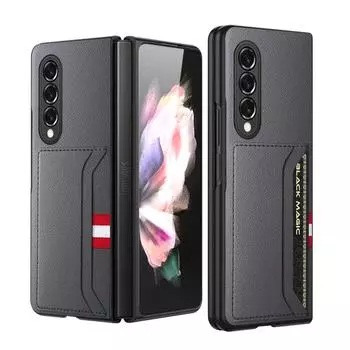 Тонкий ультратонкий кожаный чехол для Samsung Galaxy Z Fold3 5g Fold 3 4 Fold4 Fold2 Fold 2, защитный чехол для телефона с защитой от царапин for Galaxy Z Fold 2 серый