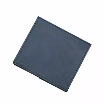 Тонкий зажим для денег Buttero Leather Edition, кожаный, тонкий, сделано в Японии, синий [Abrasus] синий