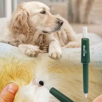 Тонкий зажим от блох, безопасное удаление клещей, прочный инструмент для удаления собак и кошек